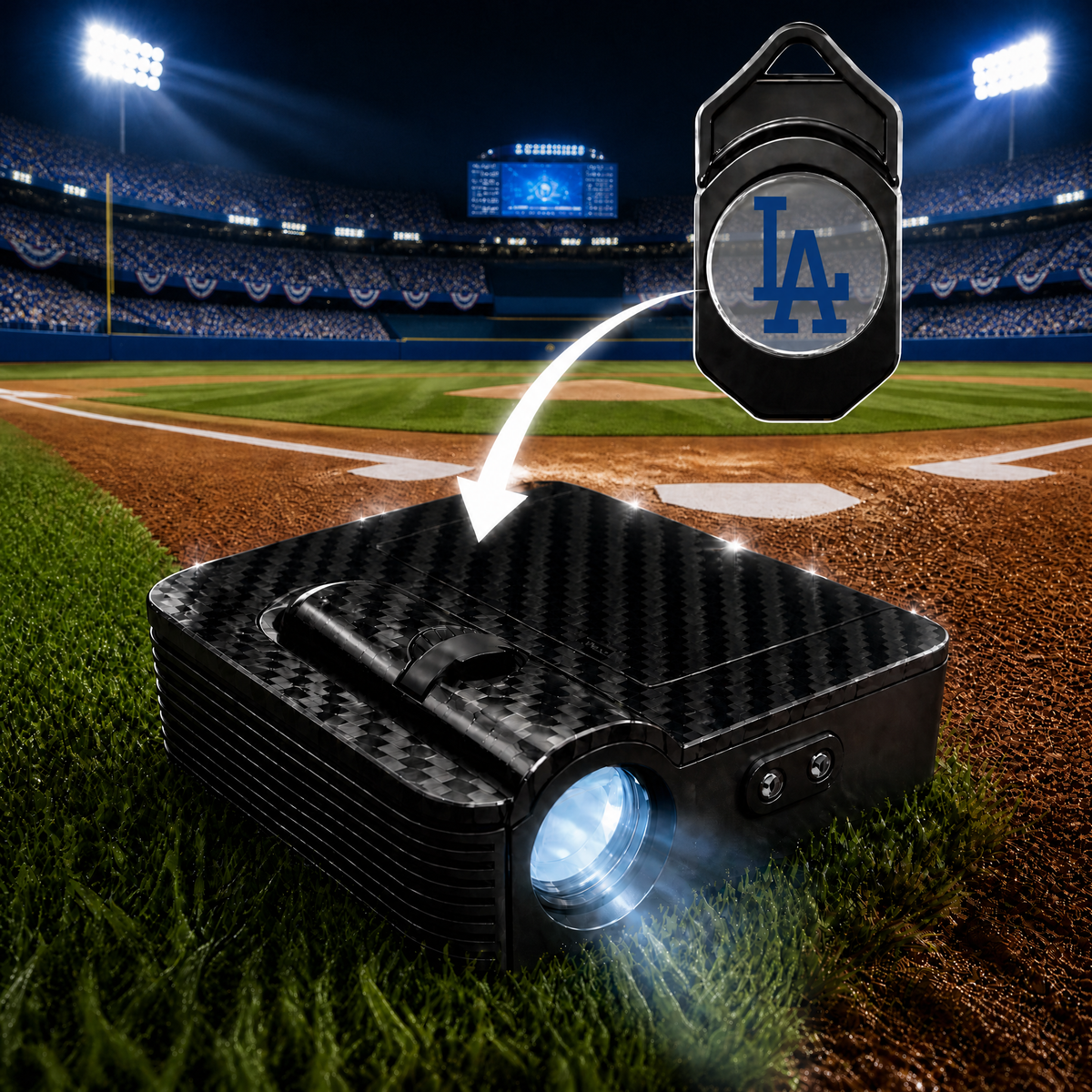 Baseball LED Team Logo Door Projector (SportsCast™)