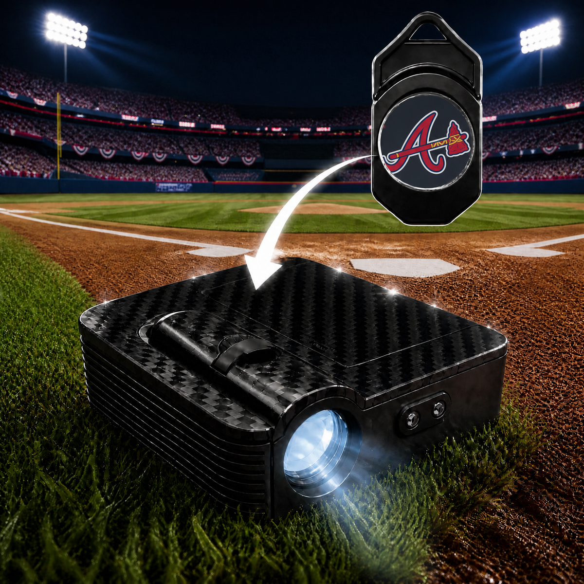 Baseball LED Team Logo Door Projector (SportsCast™)