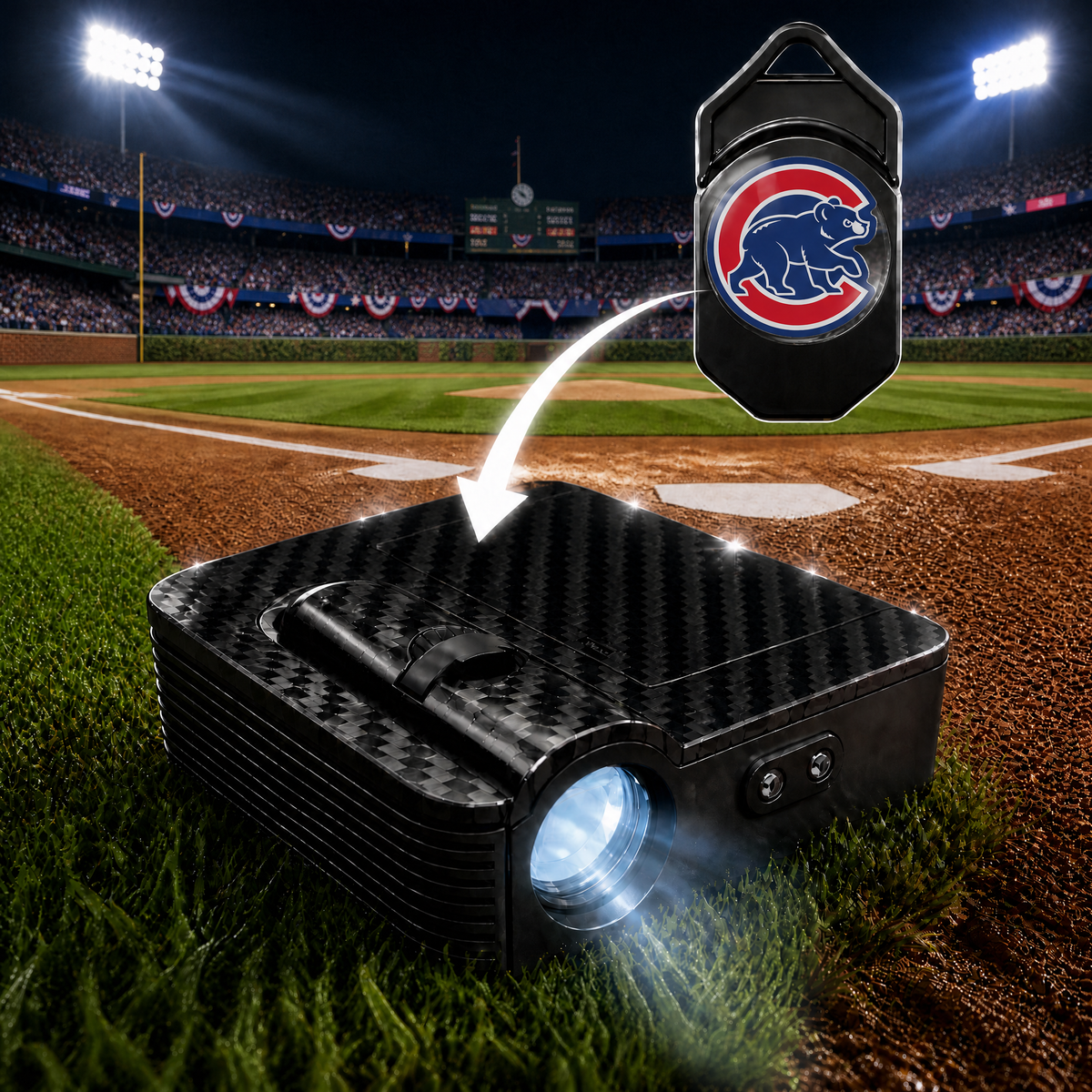 Baseball LED Team Logo Door Projector (SportsCast™)